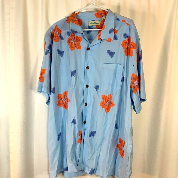 Caribbean Other - 3/$20 Caribbean XXL Blue Hawaiian Shirt